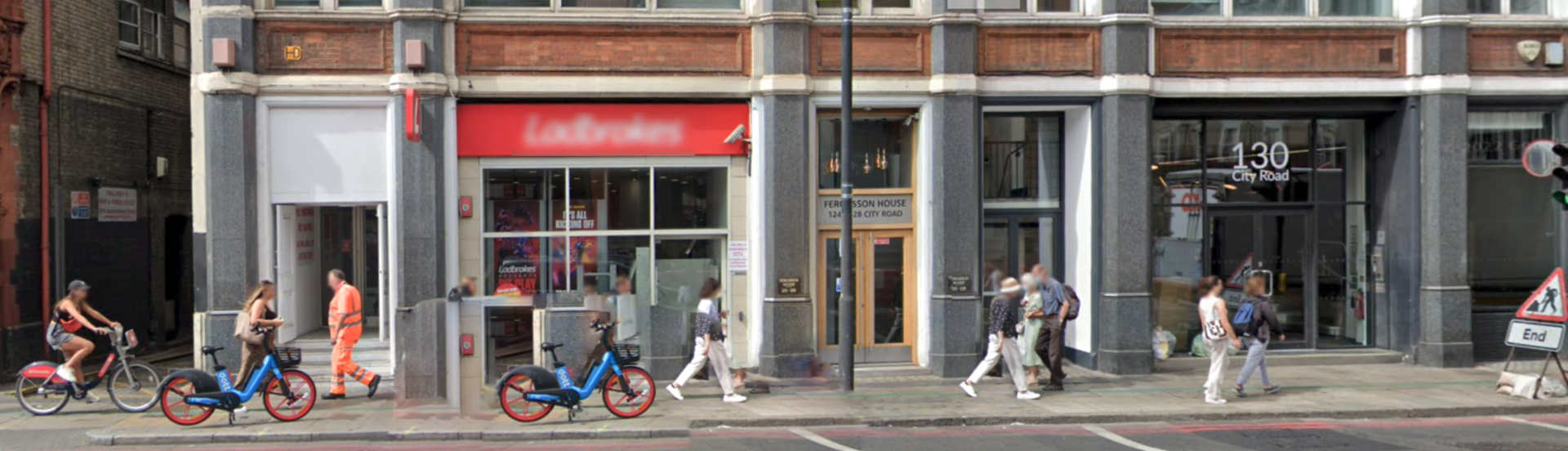 Street scene outside Exigia's London Registered Office